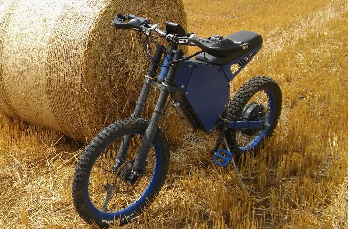 Close-up view of the bike